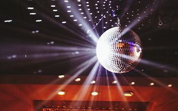 Disco Ball At Illuminated Nightclub
