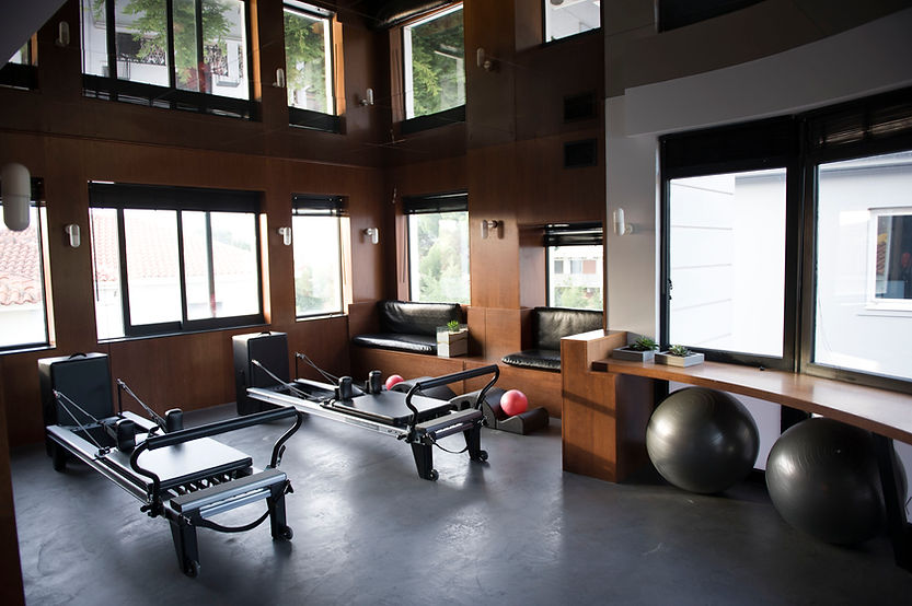 Pilates exercises with jumpboard for cardio workout