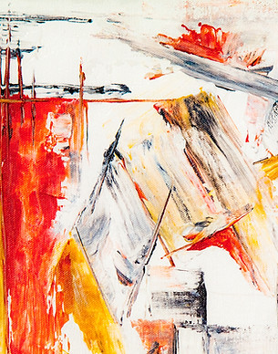 Abstract Painted Canvas