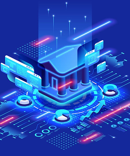 Futuristic Digital Banking Concept