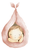 Bébé dans un cocon rose