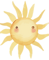 かわいい太陽のイラスト