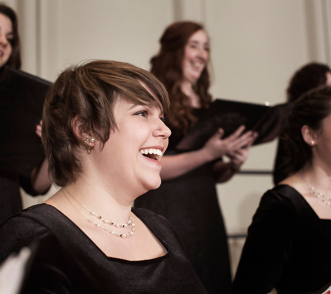 Choir Performing on Stage