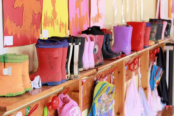 inside of classroom in a nursery