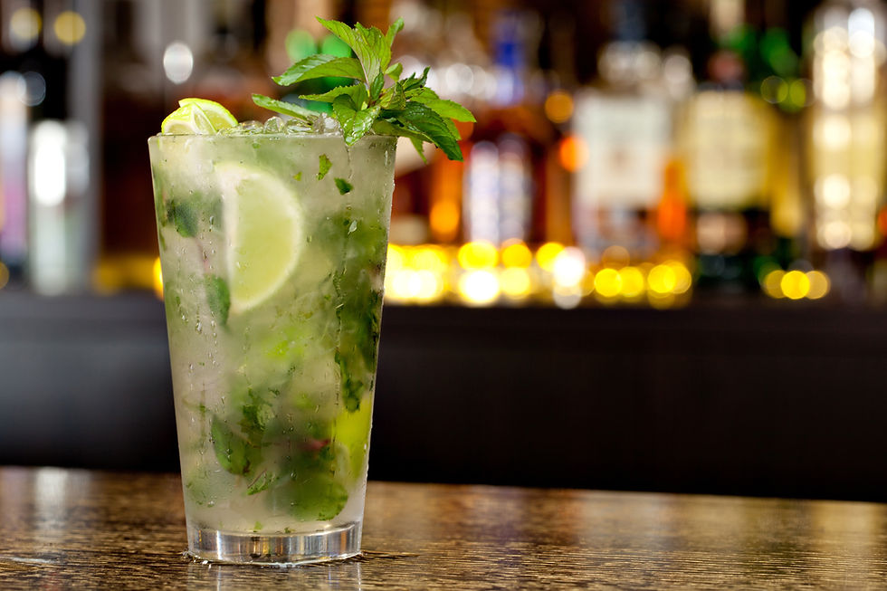 Minz-Limetten-Cocktail