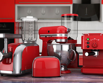 Appareils de cuisine rouges