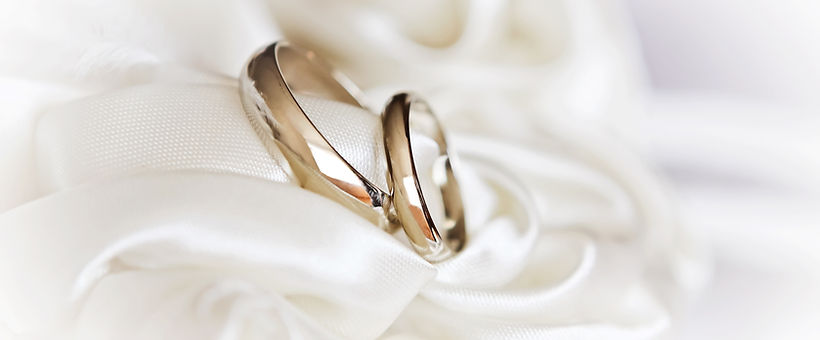 Wedding Rings on Fabric