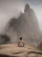 Meditating in Mountains