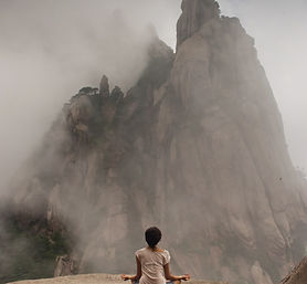 Meditating in Mountains