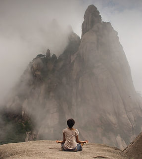 Meditating in Mountains
