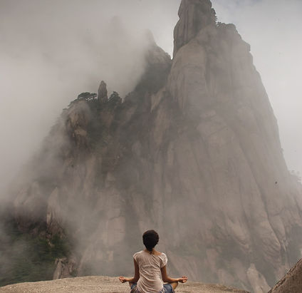Meditating in Mountains