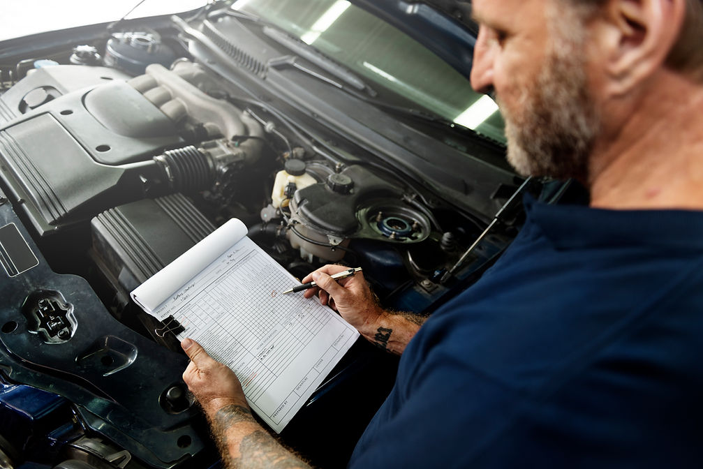 Garage Mechanic Fixing Spare Concept