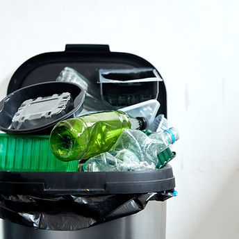 Overflowing Recycling Bin