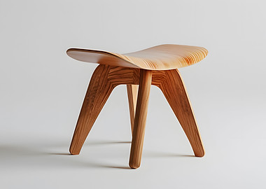 Minimalist Wooden Stool
