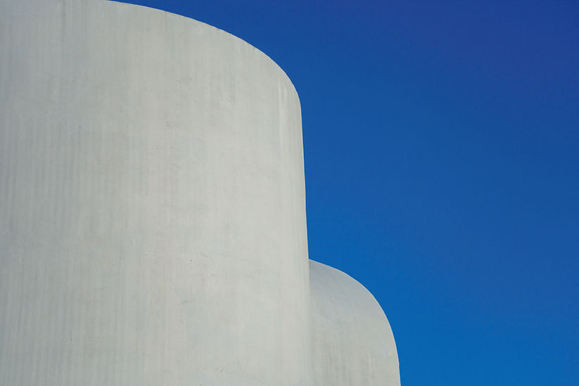 White Curved Structure