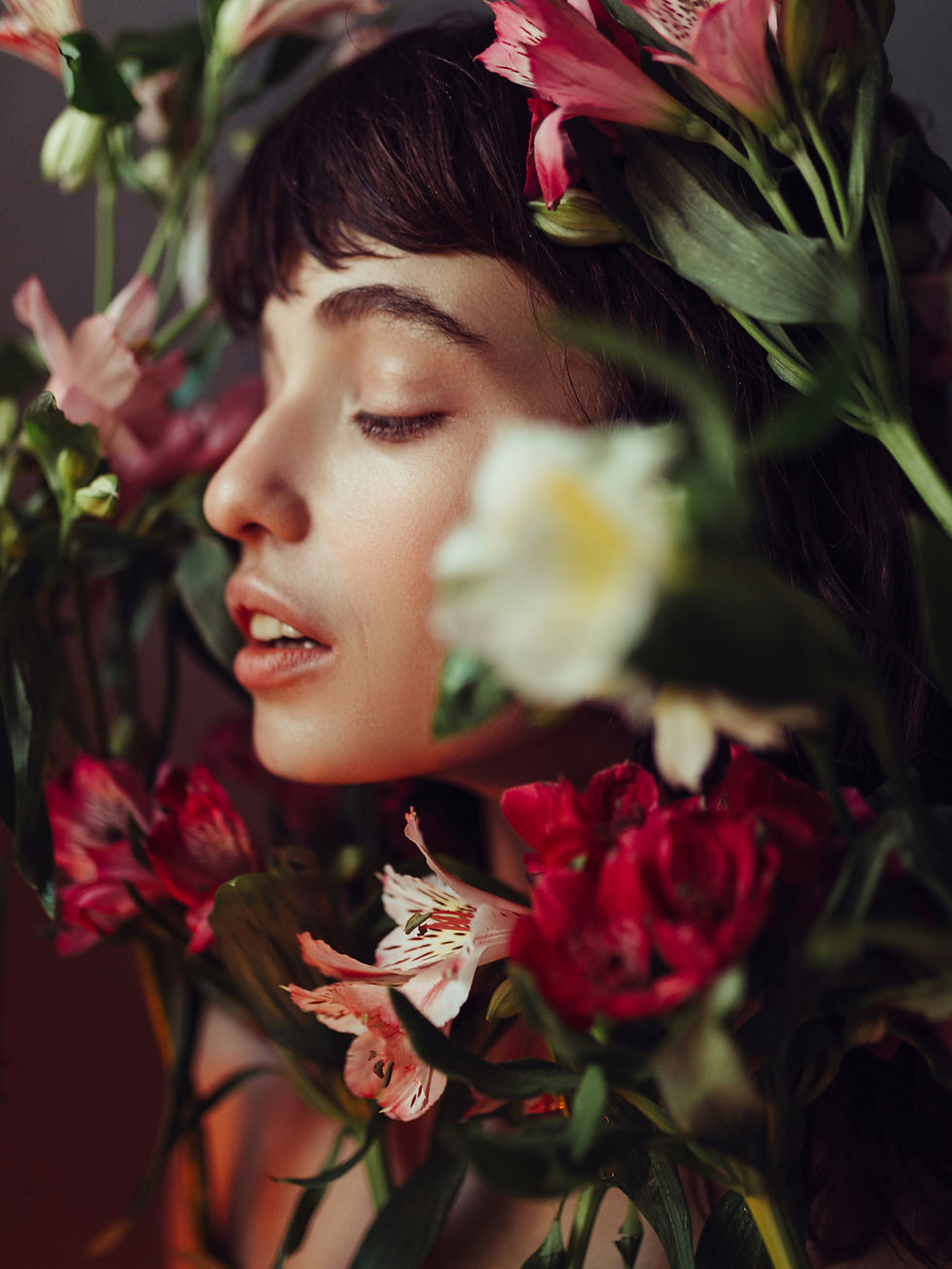 Woman Amidst Flowers