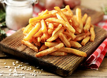 Frietjes op plank