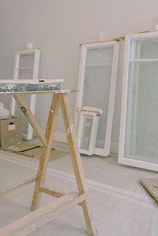 Windows and workbench in renovation