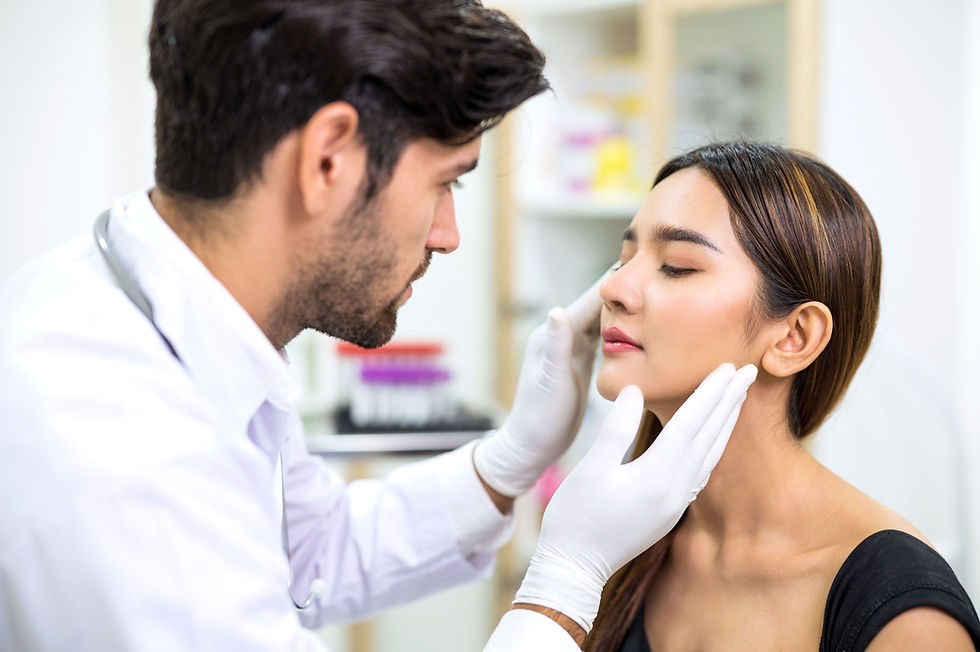 Doctor Examining Face