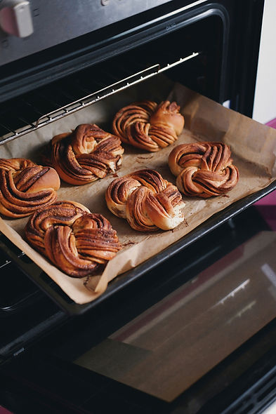 Cinnamon Rolls Baking