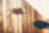 Staining a brand new fence. DIY home improvement concepts