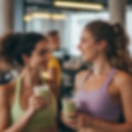 Women Enjoying Smoothies