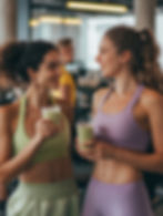 Women Enjoying Smoothies