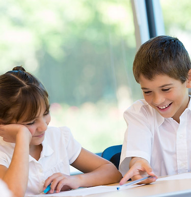 Children Studying Together