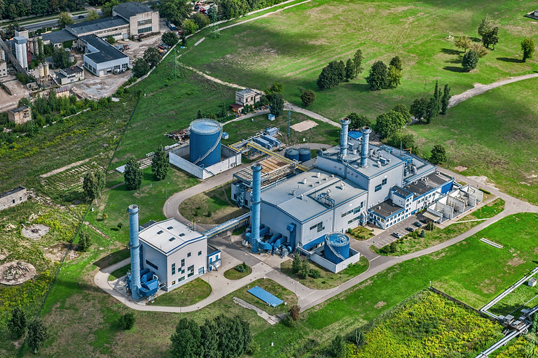 Aerial View of Power Station