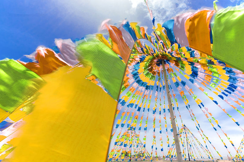 Colorful Flag Canopy