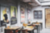 Posters in Restaurant Wall