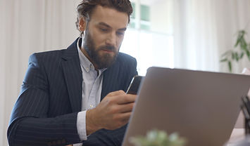 Man Using Smartphone