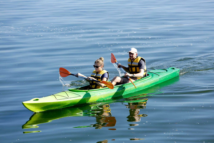 Coppia in kayak
