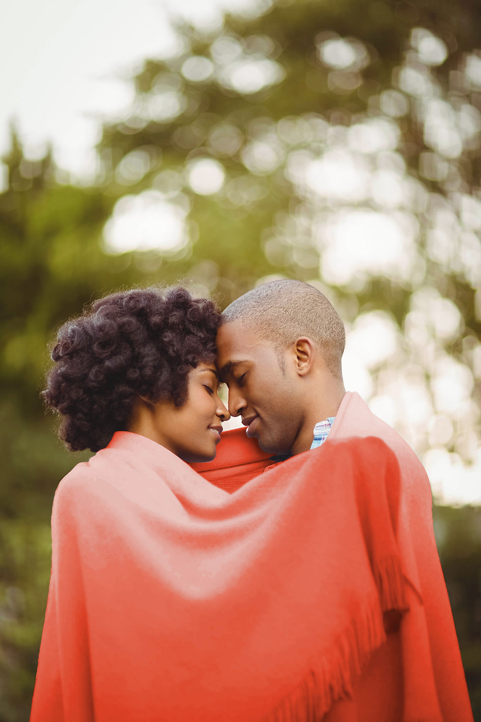 Covered with Red Blanket