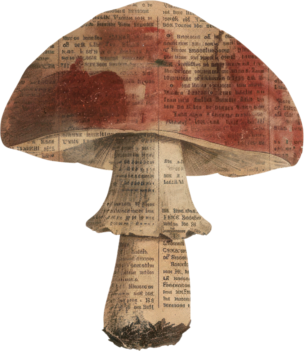 Vintage Mushroom Illustration
