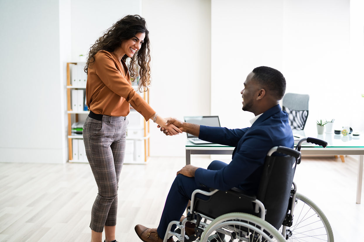 Handshake in Office