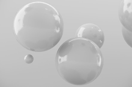Glossy White Spheres