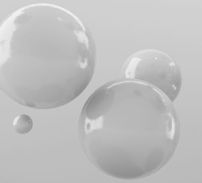 Glossy White Spheres