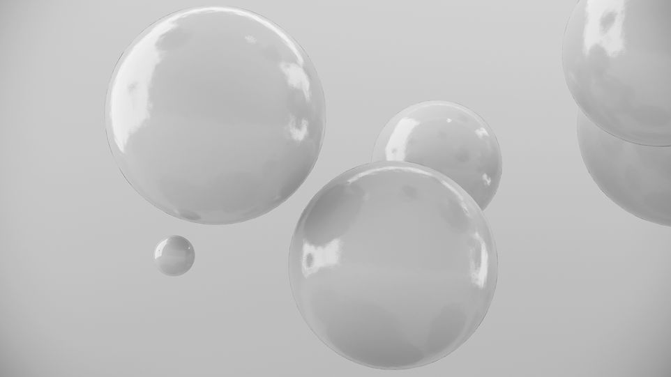 Glossy White Spheres