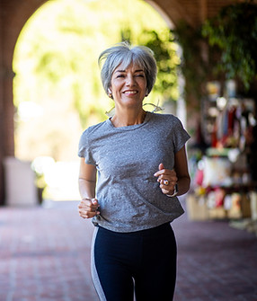 Woman Jogging Outdoors