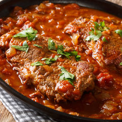 Moroccan fish in aromatic tomato sauce