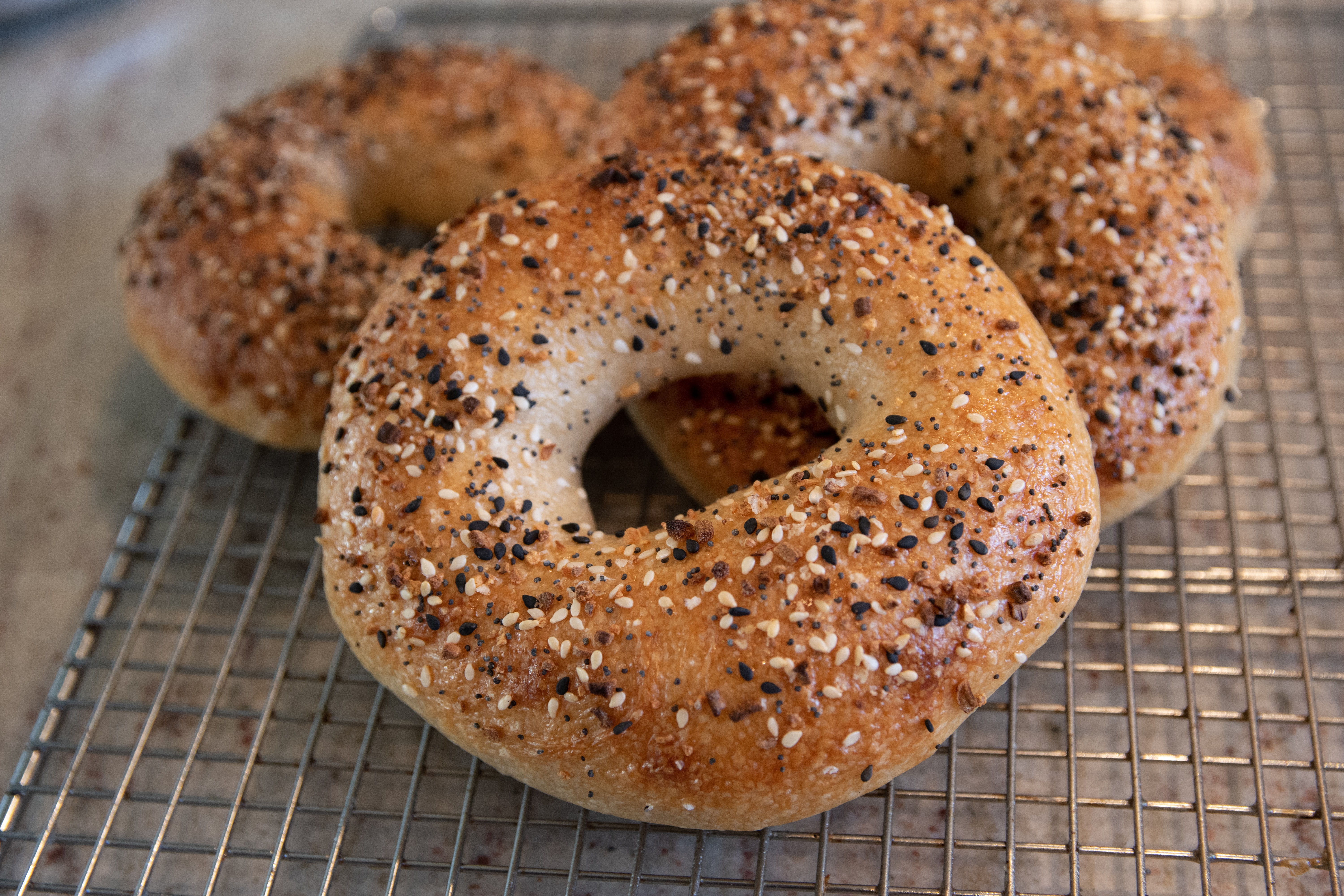 Bagel au Sésame deux couleurs