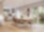 Blurred view of a newly completed property refurbishment project highlighting modern exterior finishes