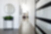 Black and White Hallway
