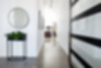 Black and White Hallway