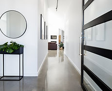 Black and White Hallway
