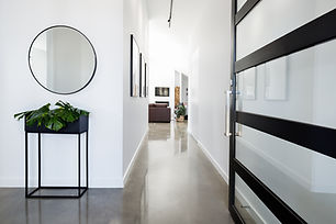 Black and White Hallway