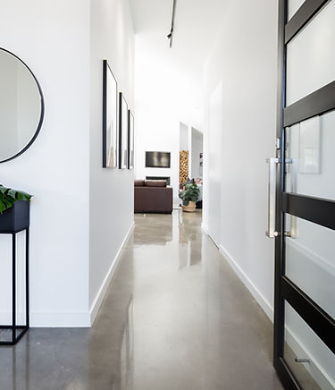 Black and White Hallway