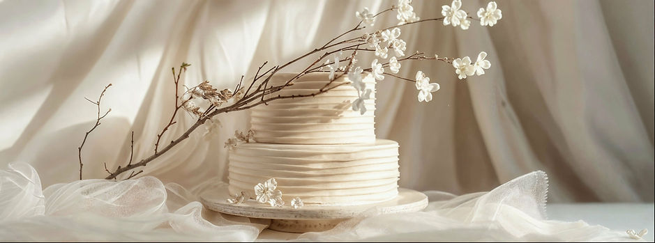 Gâteau de mariage élégant