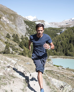 Running in the mountains